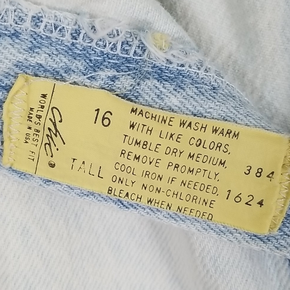 𝅺VINTAGE Chic acid wash Mom Jeans Tall - Picture 6 of 8